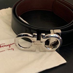 Salvatore Ferragamo - Reversible and adjustable Gancini belt